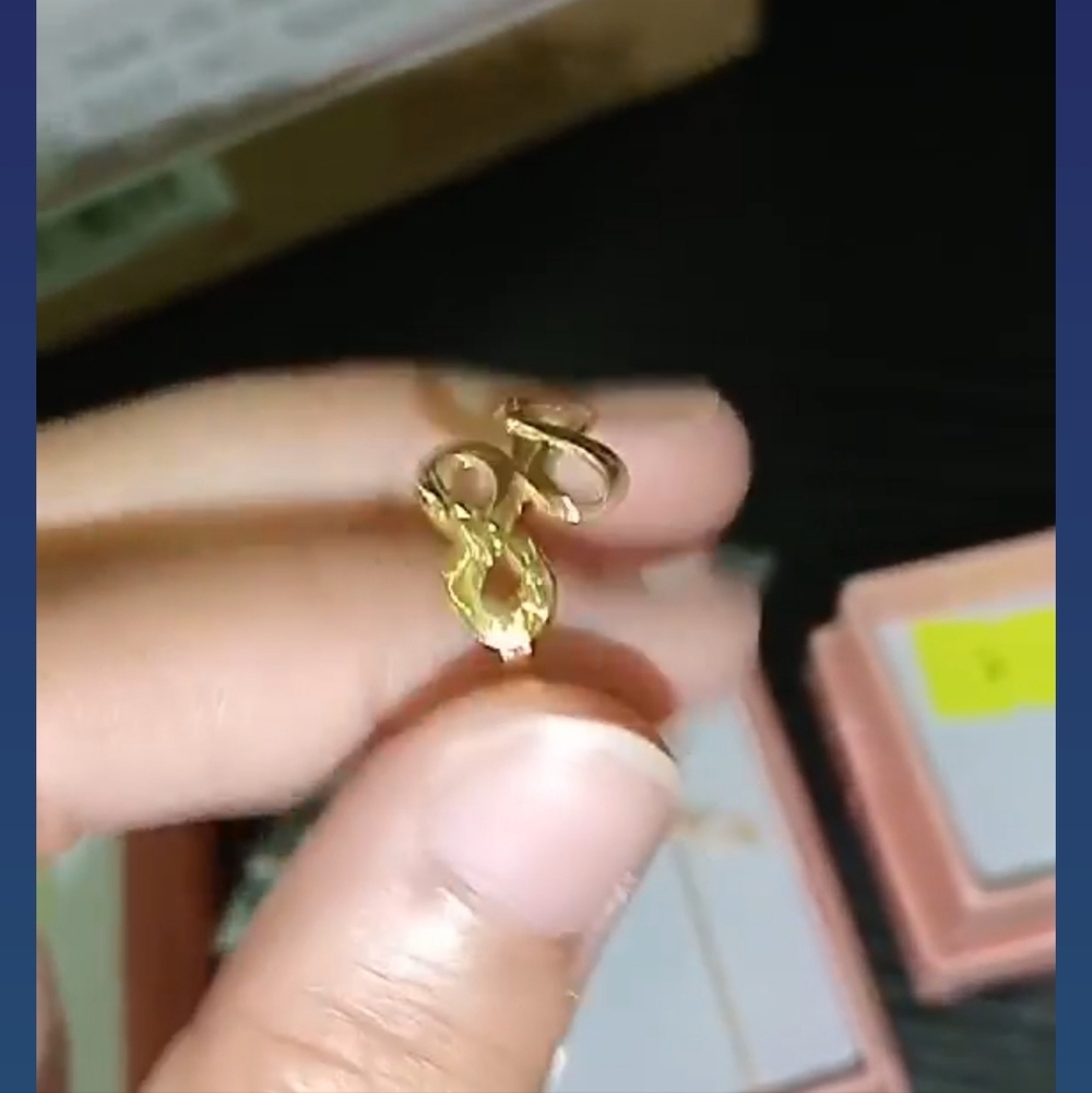 Pure Gold 💯 Double style Ring Size 8 Only Pawnable LW Only - Picture 7 of 10